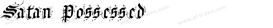 Satan Possessed字体转换